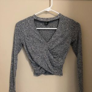 Forever 21 Grey Crop Top